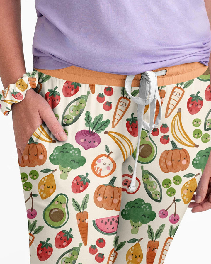 Veggie Friends Family Matching Bamboo Women Pajama Set