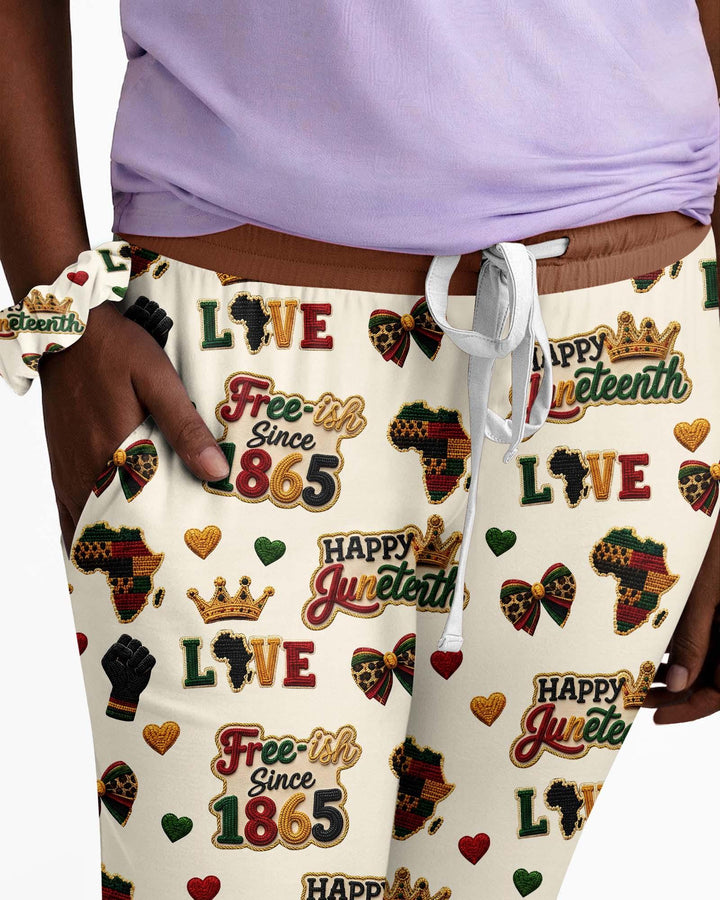 Juneteenth Free-ish Since 1865 Bamboo Women Pajama Set