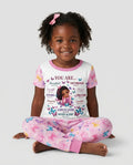 Black Girl Religious You Are Beautiful Bamboo Two Piece Short Sleeve Pajama Set