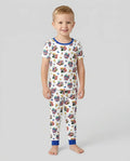World Soccer North America 2026 Family Matching Bamboo Two Piece Short Sleeve Pajama Set