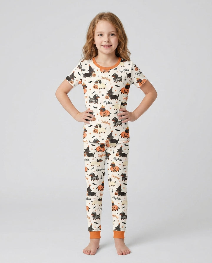 CUSTOM Template Bamboo Two Piece Short Sleeve Pyjamas Set