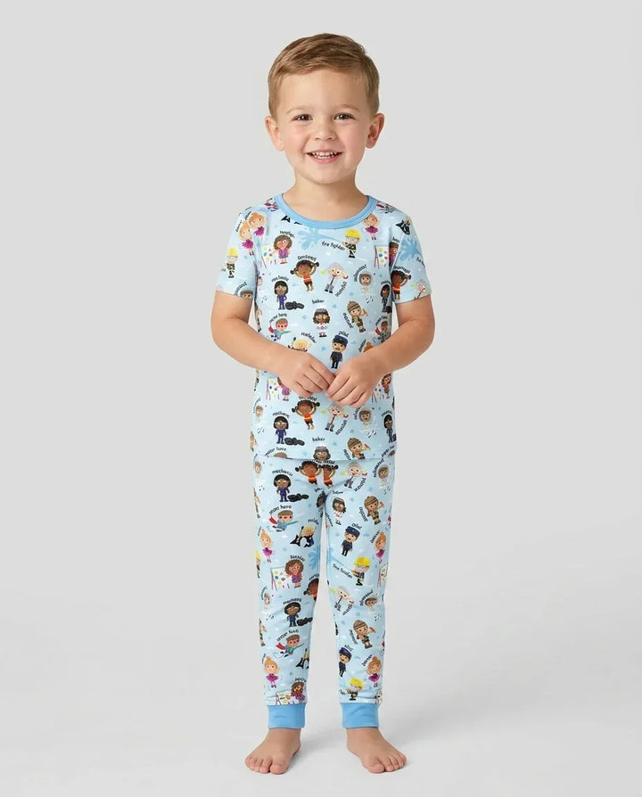 When I Grow Up Bamboo Two Piece Short Sleeve Pajama Set