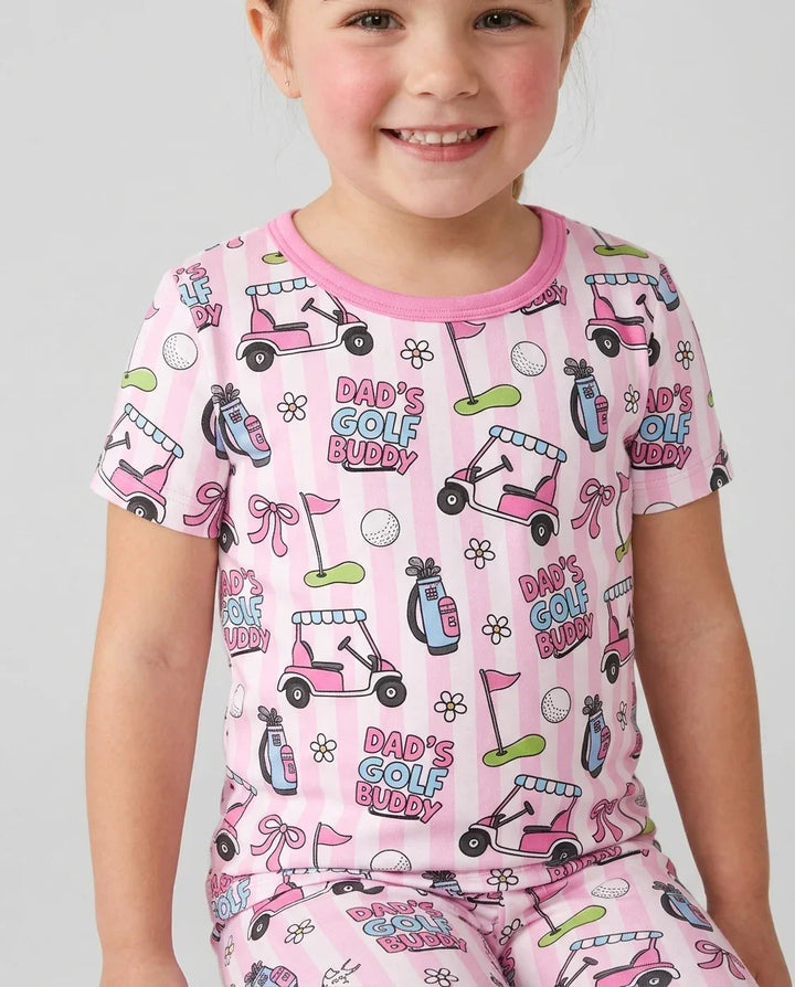 Dad's Golf Buddy Bamboo Two Piece Short Sleeve Pajama Set