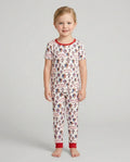 God Bless America Family Matching Bamboo Two Piece Short Sleeve Pajama Set
