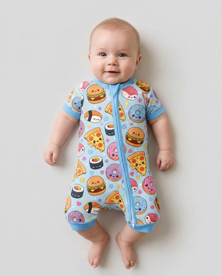 Kawaii Snack Party Bamboo Shorty Zippy