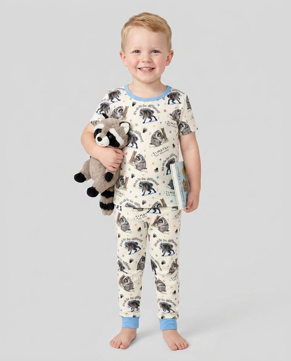 It's Okay to be Jimothy Bamboo Two Piece Short Sleeve Pajama Set