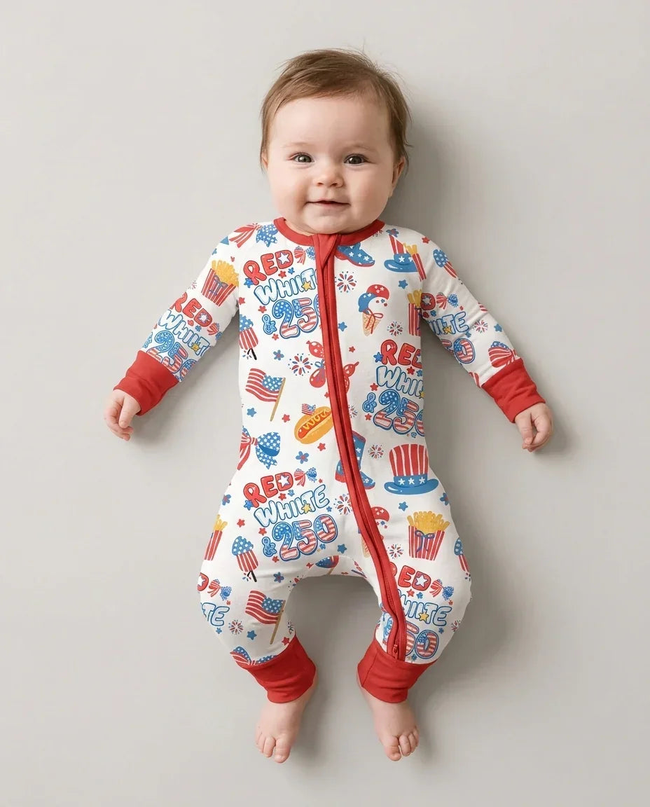 Red White & 250 Bamboo Convertible Zippy