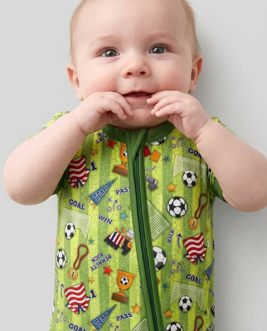 I Love Sports Soccer Bamboo Shorty Zippy