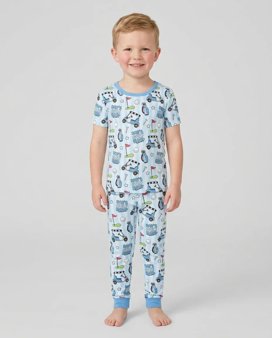Dad's Golf Buddy Bamboo Two Piece Short Sleeve Pajama Set