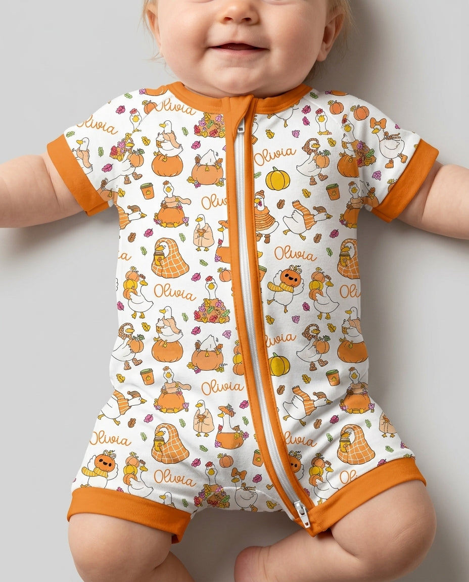 Fall Silly Goose Bamboo Shorty Zippy