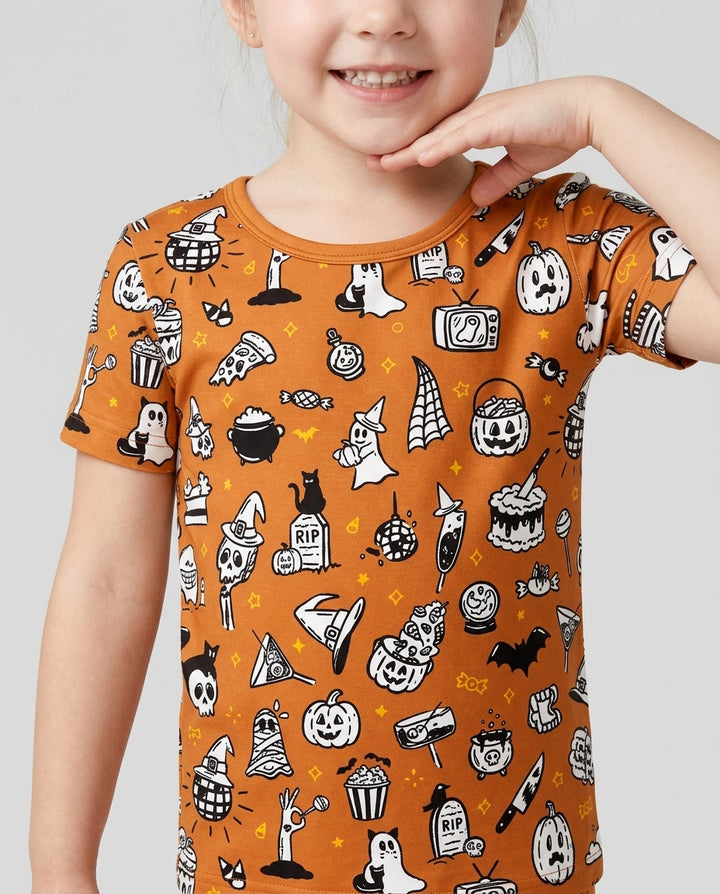 Spooky Season Bamboo Two Piece Short Sleeve Pajama Set