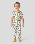 Magical Mirror Bow Bamboo Two Piece Short Sleeve Pajama Set