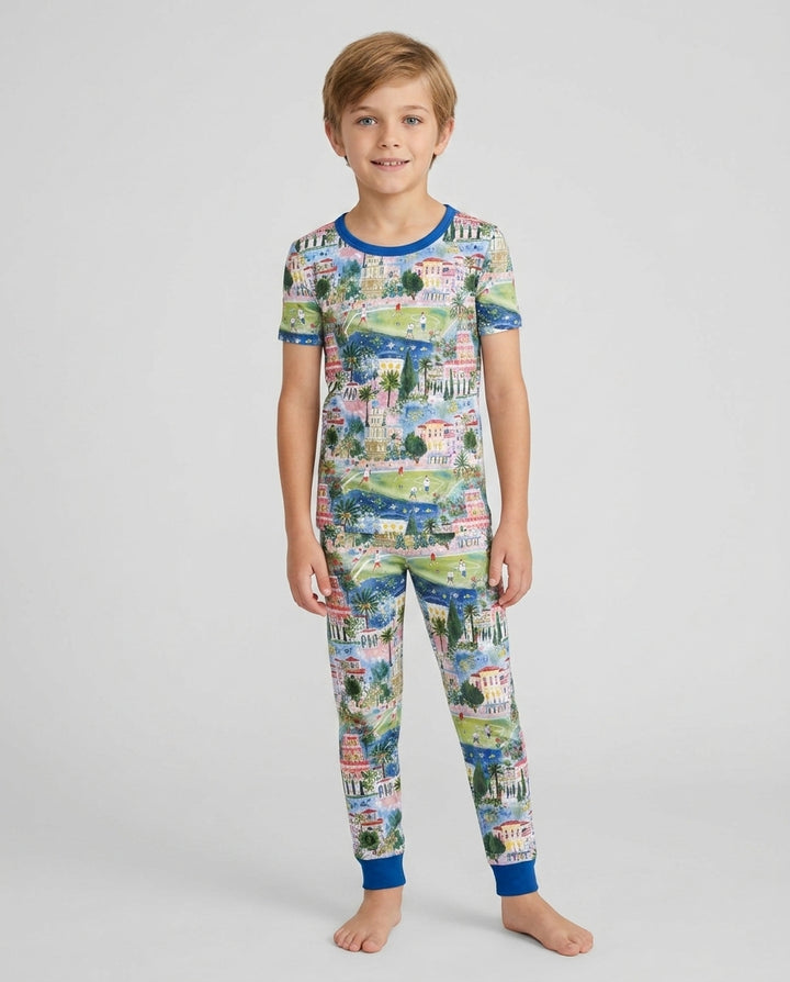 Soccer Tour 2026 Bamboo Two Piece Short Sleeve Pajama Set