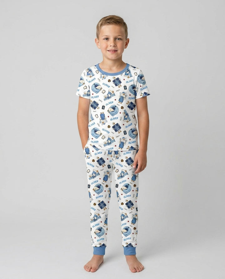 Rad Tech Goose Bamboo Two Piece Short Sleeve Pajama Set