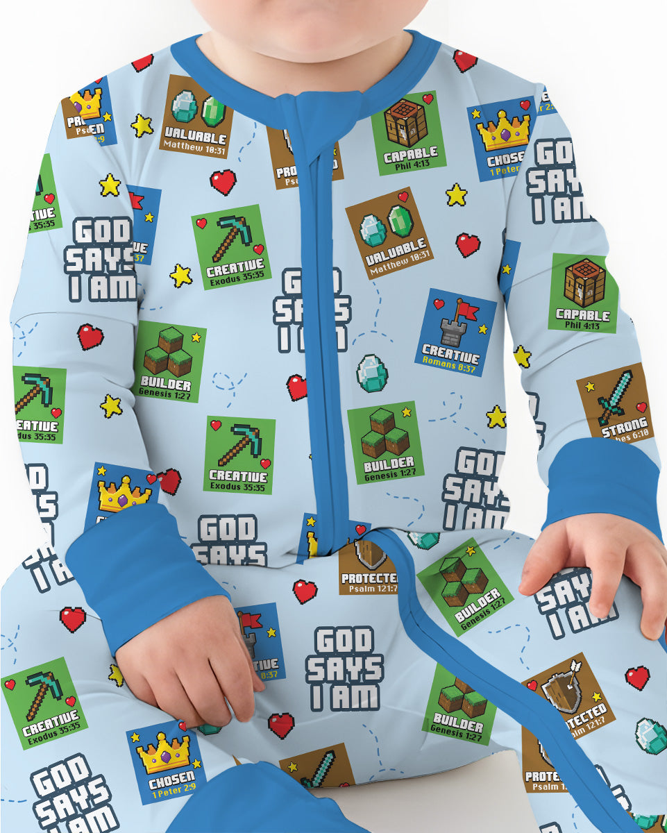God Says I Am Gamer Bamboo Convertible Zippy