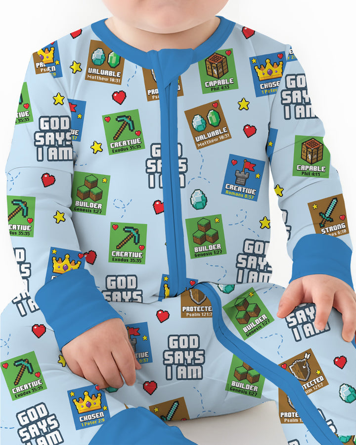 God Says I Am Gamer Bamboo Convertible Zippy