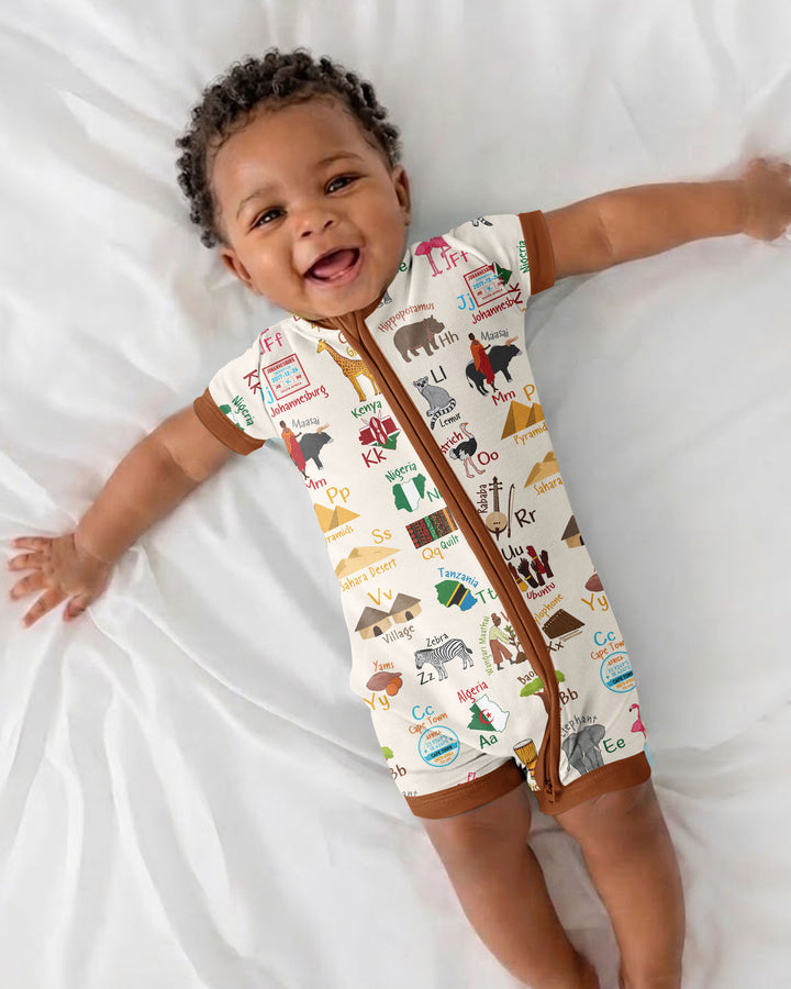 Explore Africa Geography Alphabet Bamboo Shorty Zippy