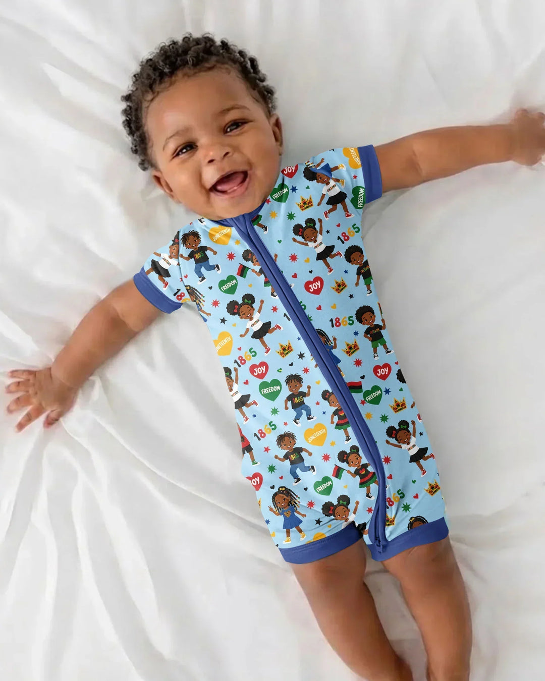 Celebrate Juneteenth Freedom Bamboo Shorty Zippy