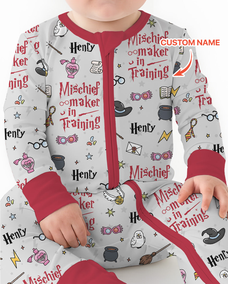 Custom Name Mischief Maker In Training Bamboo Convertible Zippy