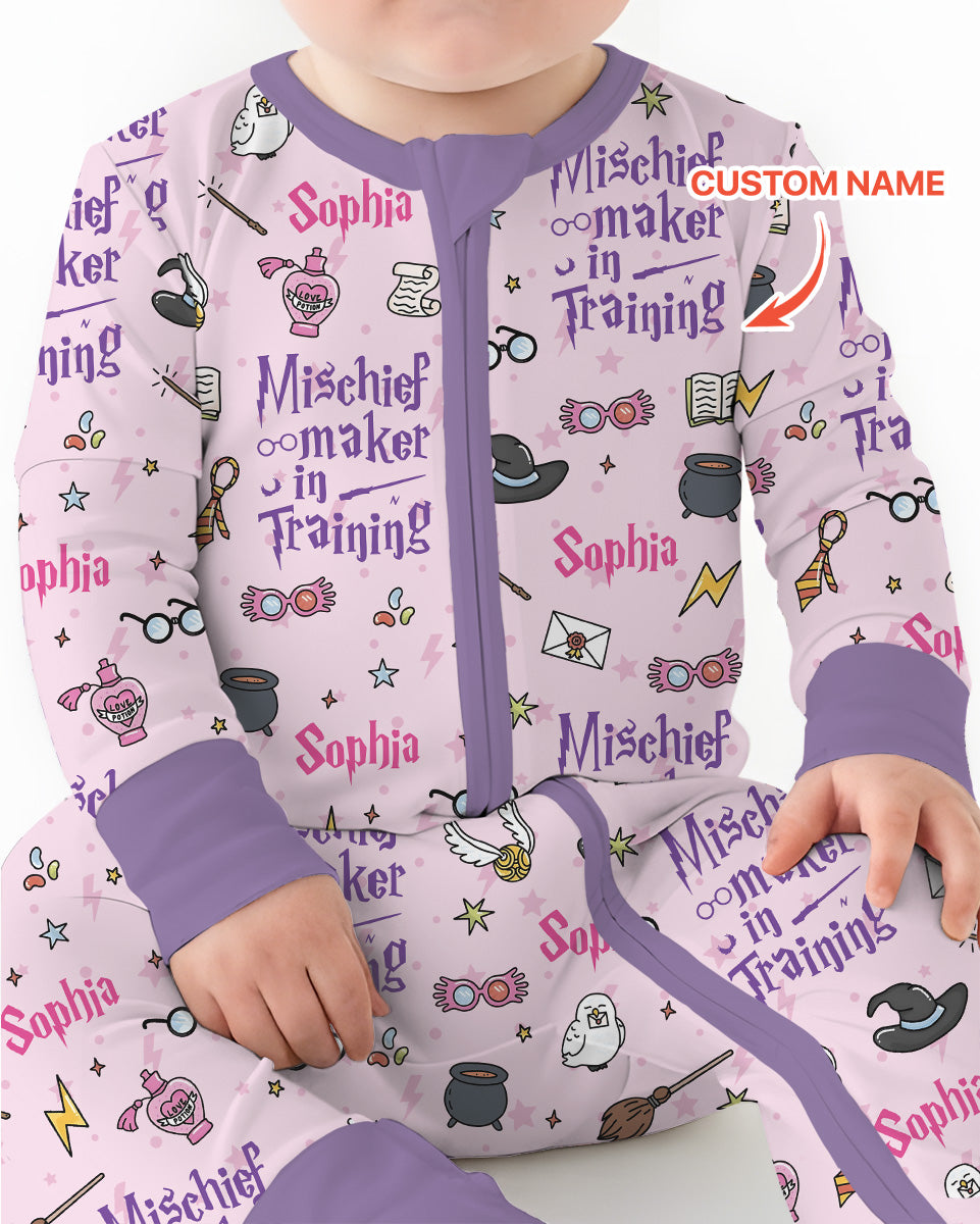 Custom Name Mischief Maker In Training Bamboo Convertible Zippy