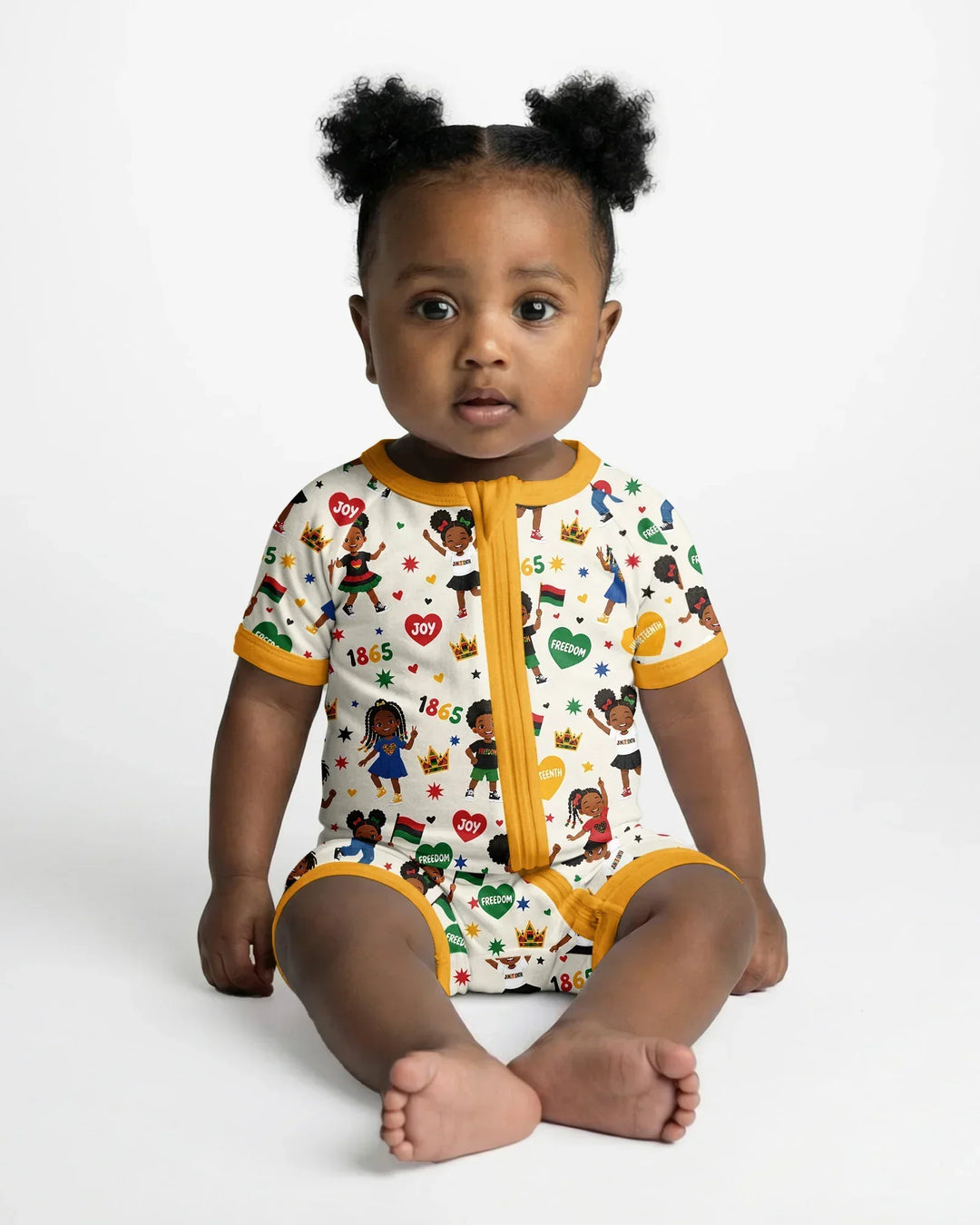 Celebrate Juneteenth Freedom Bamboo Shorty Zippy