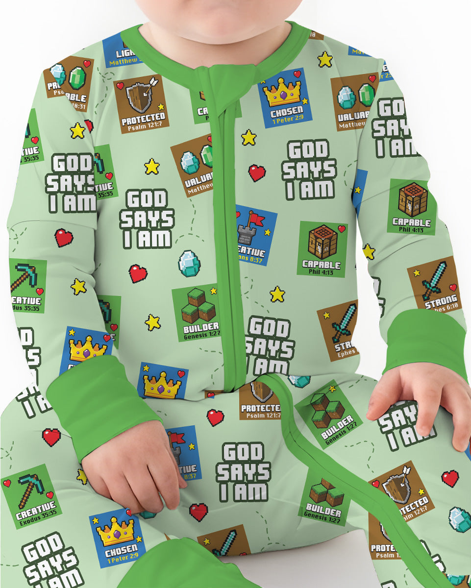 God Says I Am Gamer Bamboo Convertible Zippy