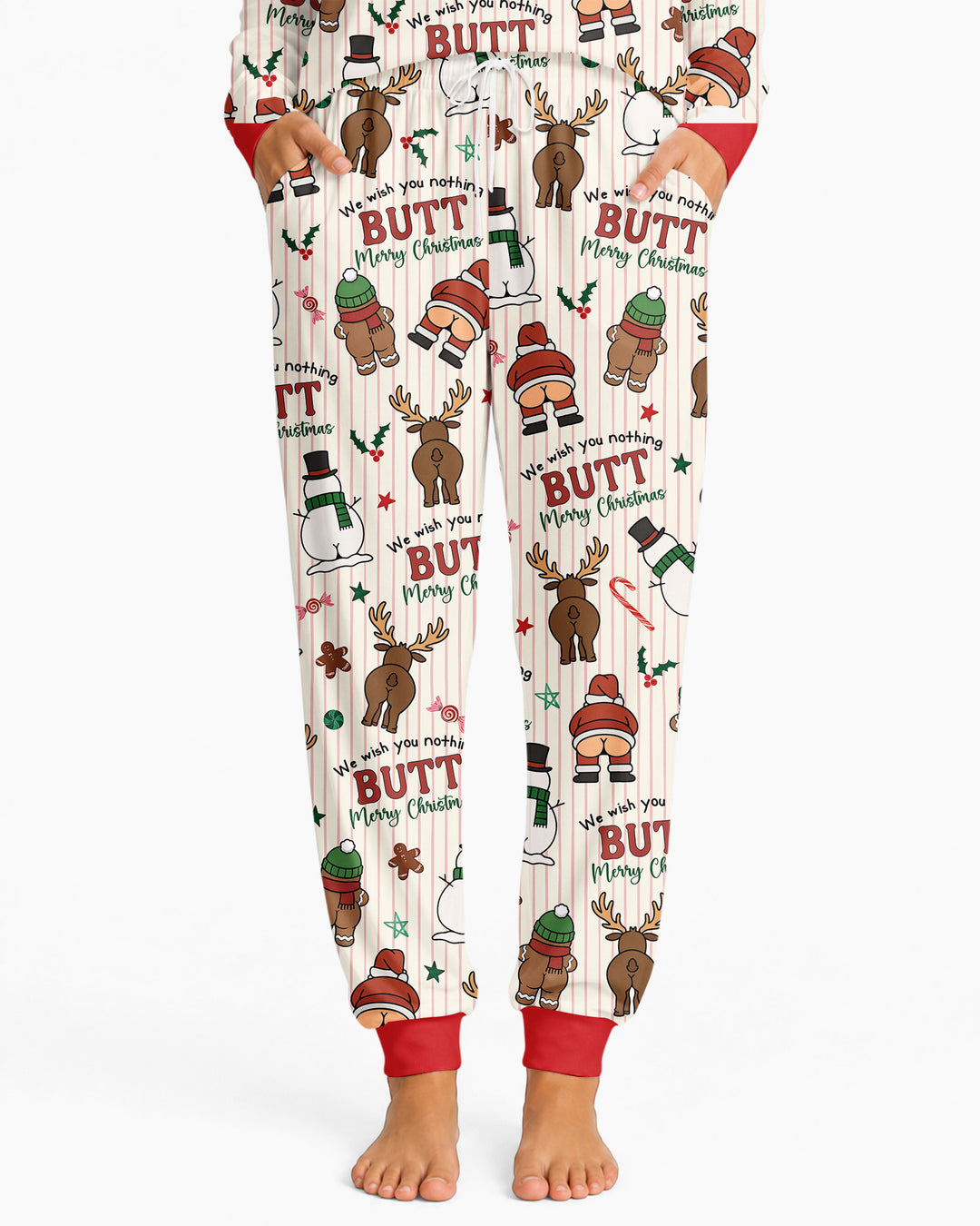 We Wish You Nothing Butt Merry Bamboo Women Pajama Set