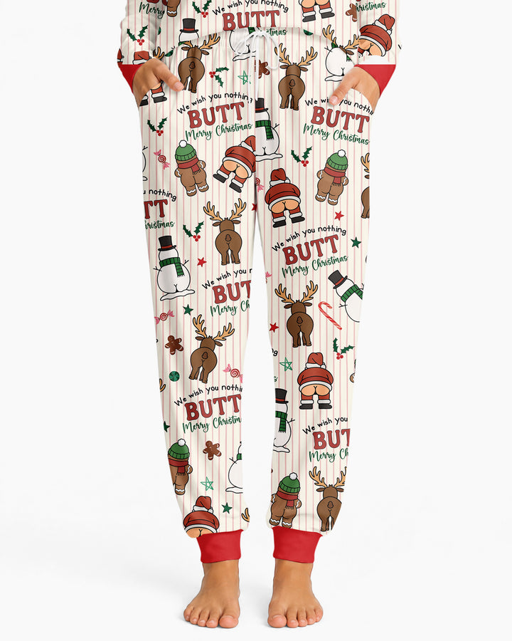 We Wish You Nothing Butt Merry Bamboo Women Pajama Set