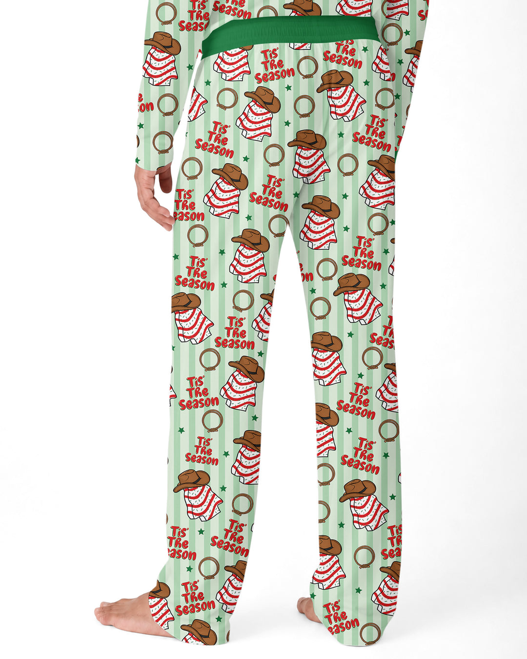 Western Christmas Tis the Season Bamboo Men's Pajama Set