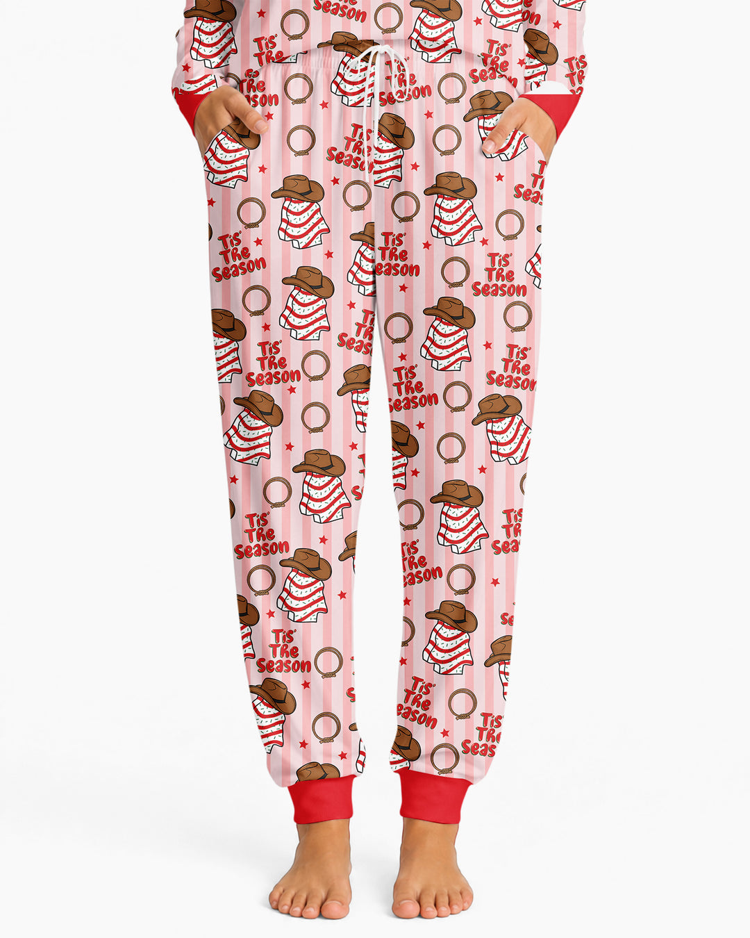 Western Christmas Tis the Season Bamboo Women Pajama Set