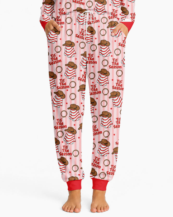 Western Christmas Tis the Season Bamboo Women Pajama Set
