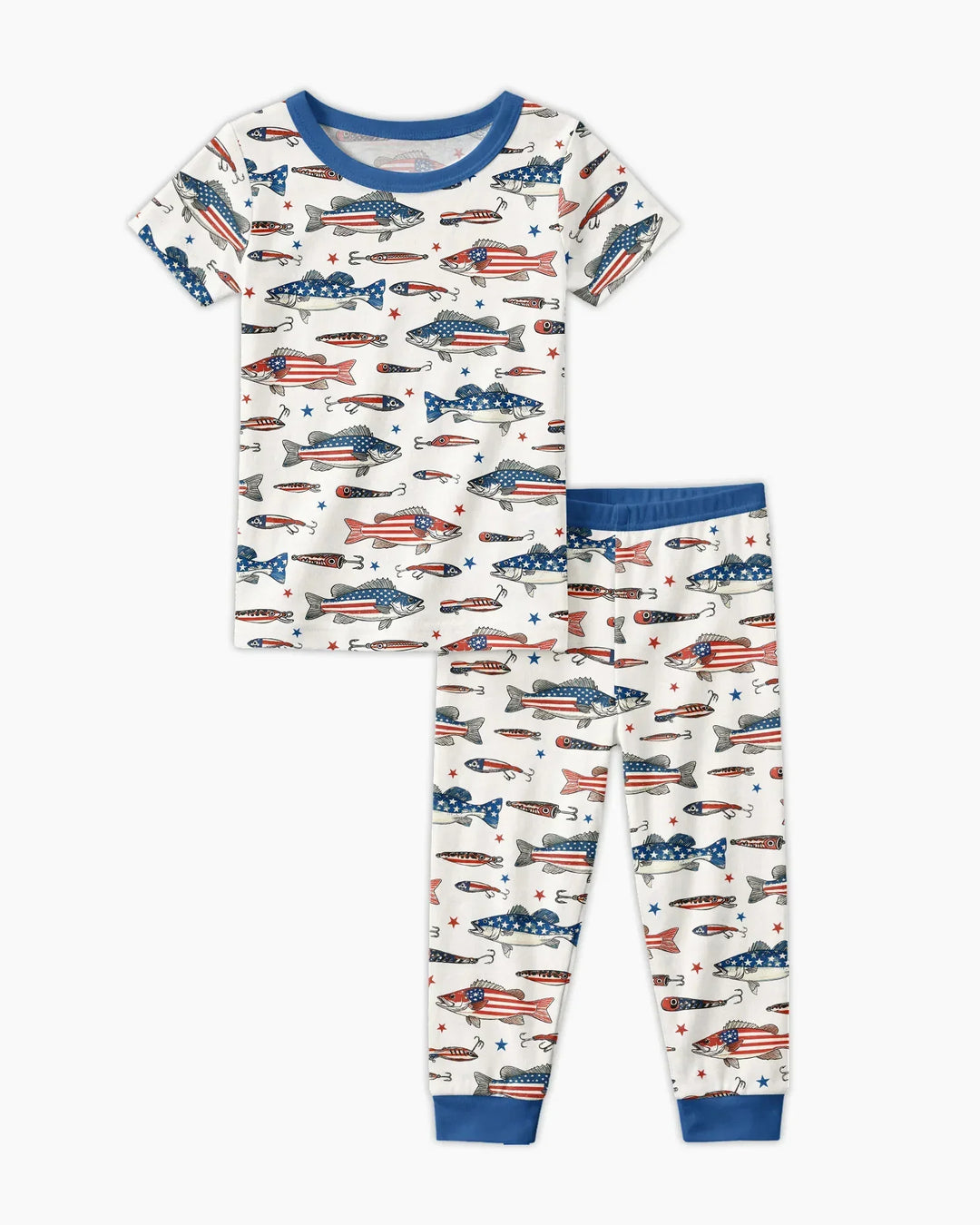 Hooked On Freedom Bamboo Two Piece Short Sleeve Pajama Set