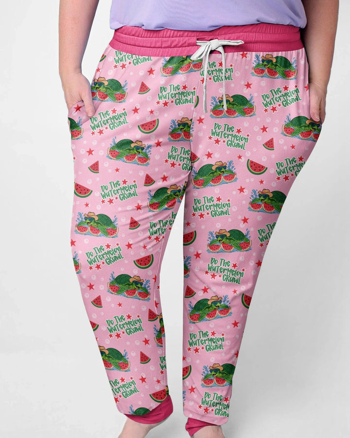 Watermelon Turtle Family Matching Bamboo Women Pajama Set