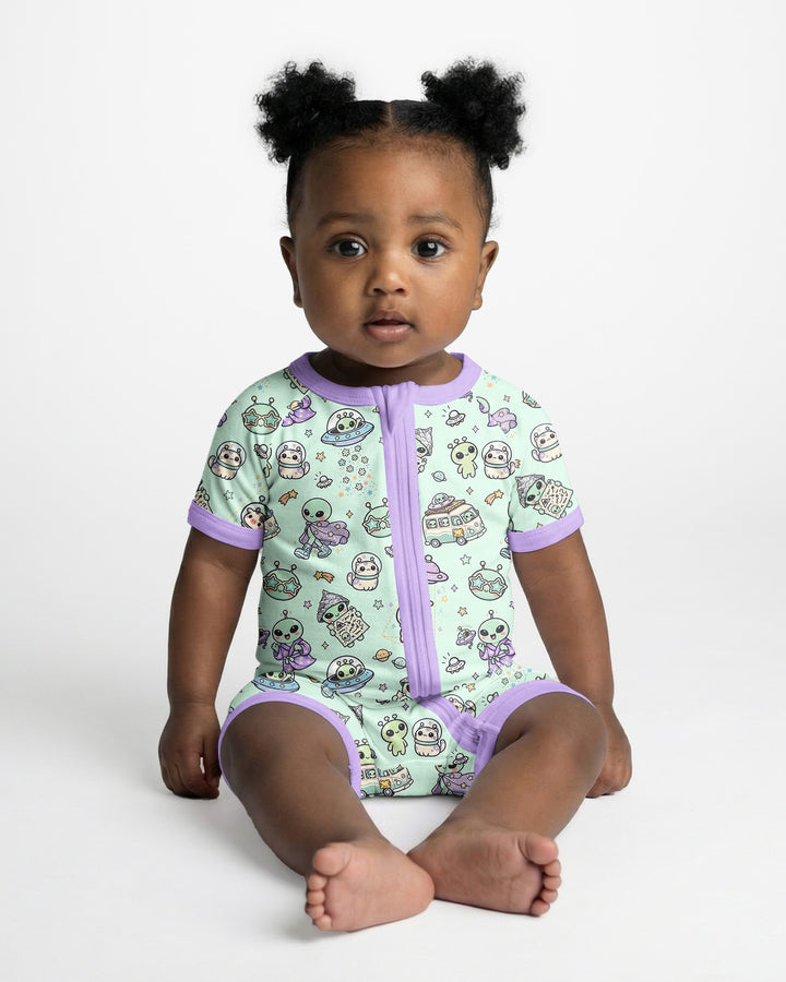Little Alien Explorer Bamboo Shorty Zippy
