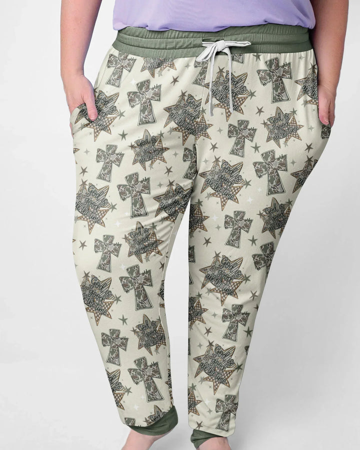 Camo God is Good Family Matching Bamboo Women Pajama Set