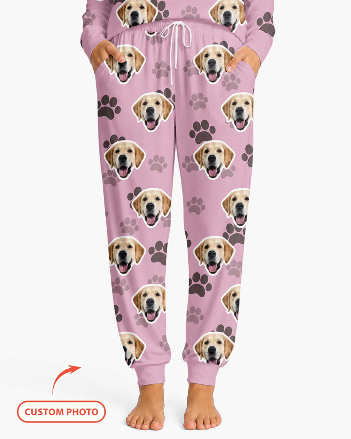 Personalized Dog & Cat Photo Bamboo Women Pajama Set