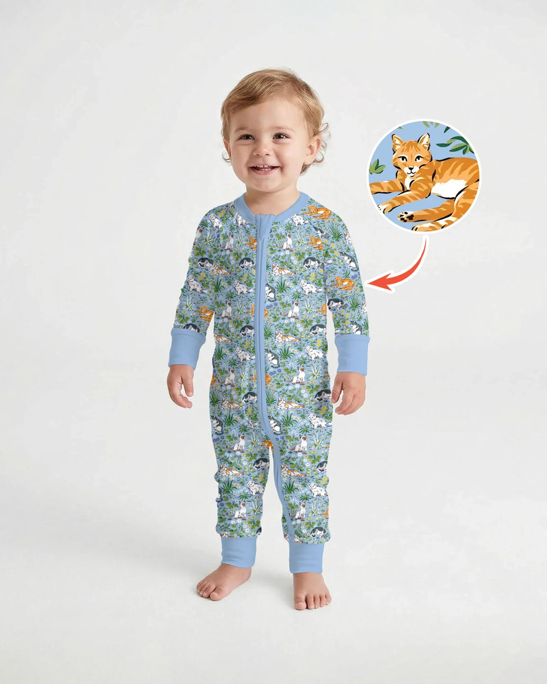 Kitten Garden Family Matching Bamboo Convertible Zippy