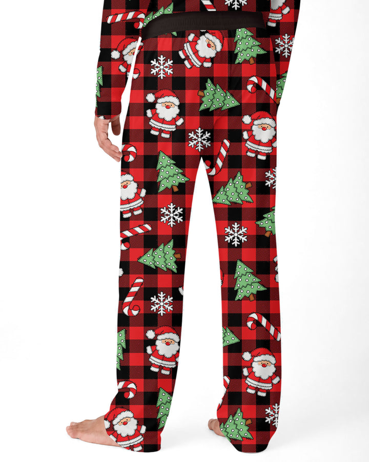 Custom Name Family Matching Christmas Crew Making Memories Together Bamboo Men's Pajama Set