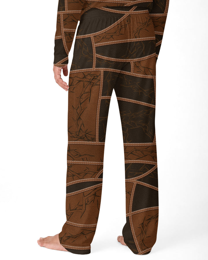 Personalized God Says I Am Letter In Bible Bamboo Men's Pajama Set