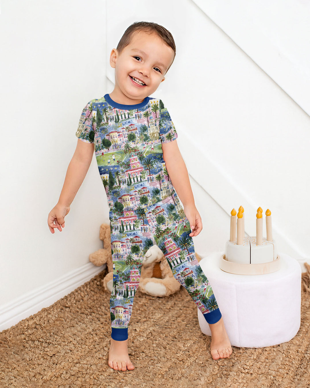 Soccer Tour 2026 Bamboo Two Piece Short Sleeve Pajama Set