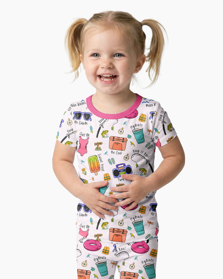 Lake Days Bamboo Two Piece Short Sleeve Pajama Set