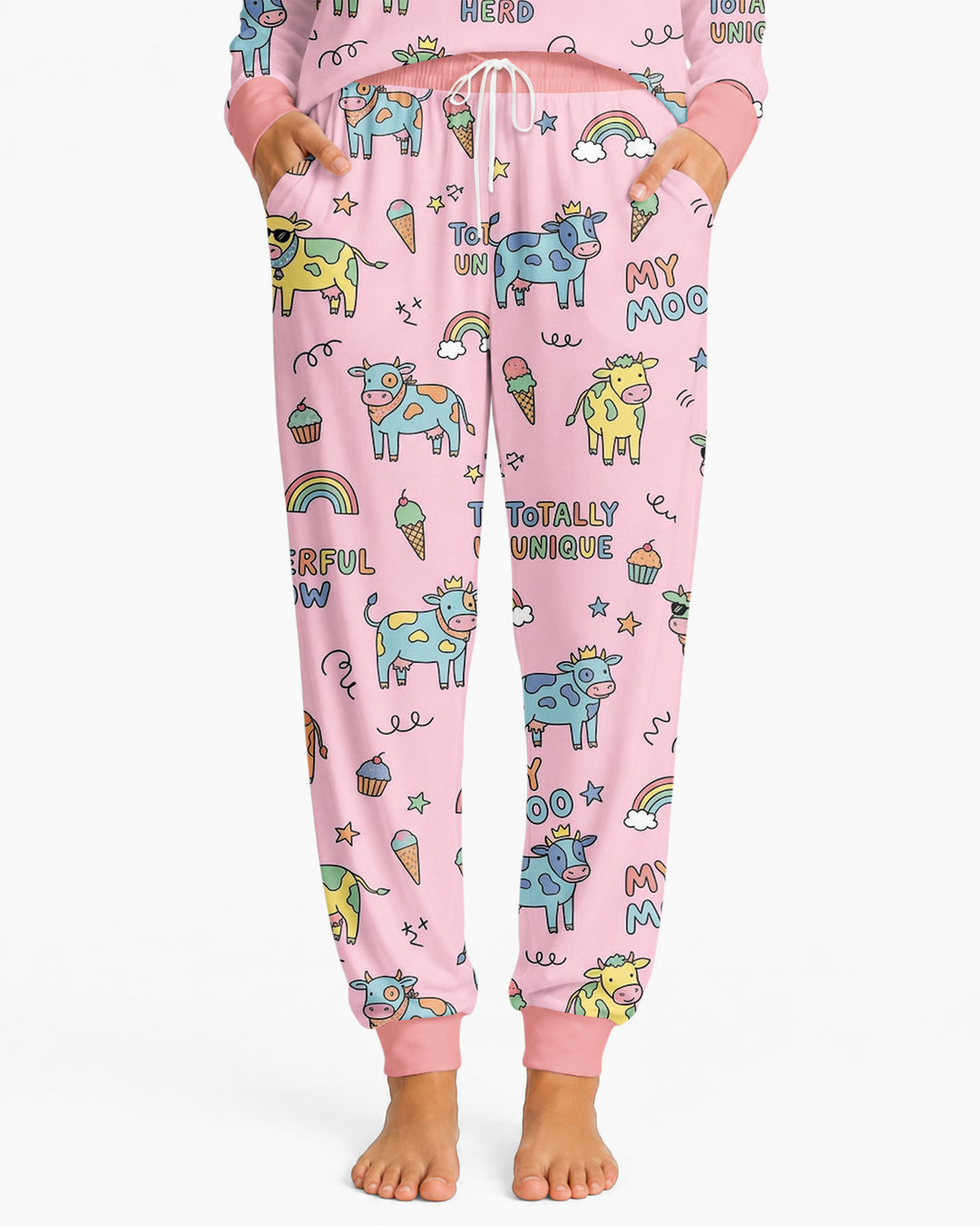 Not Your Ordinary Cow Bamboo Women Pajama Set