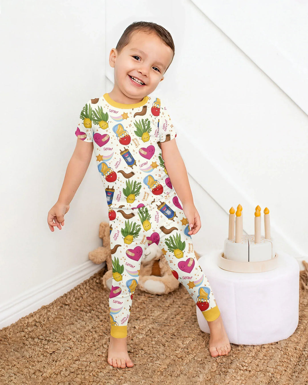 Jewish High Holidays Bamboo Two Piece Short Sleeve Pajama Set