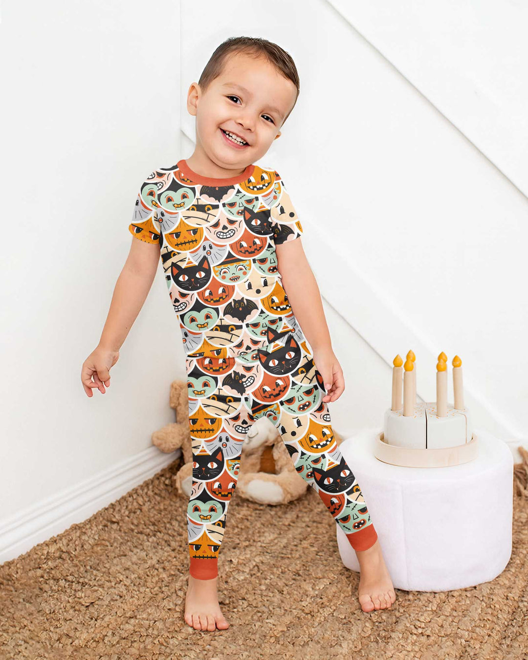 Monster Mash-Up Bamboo Two Piece Short Sleeve Pajama Set