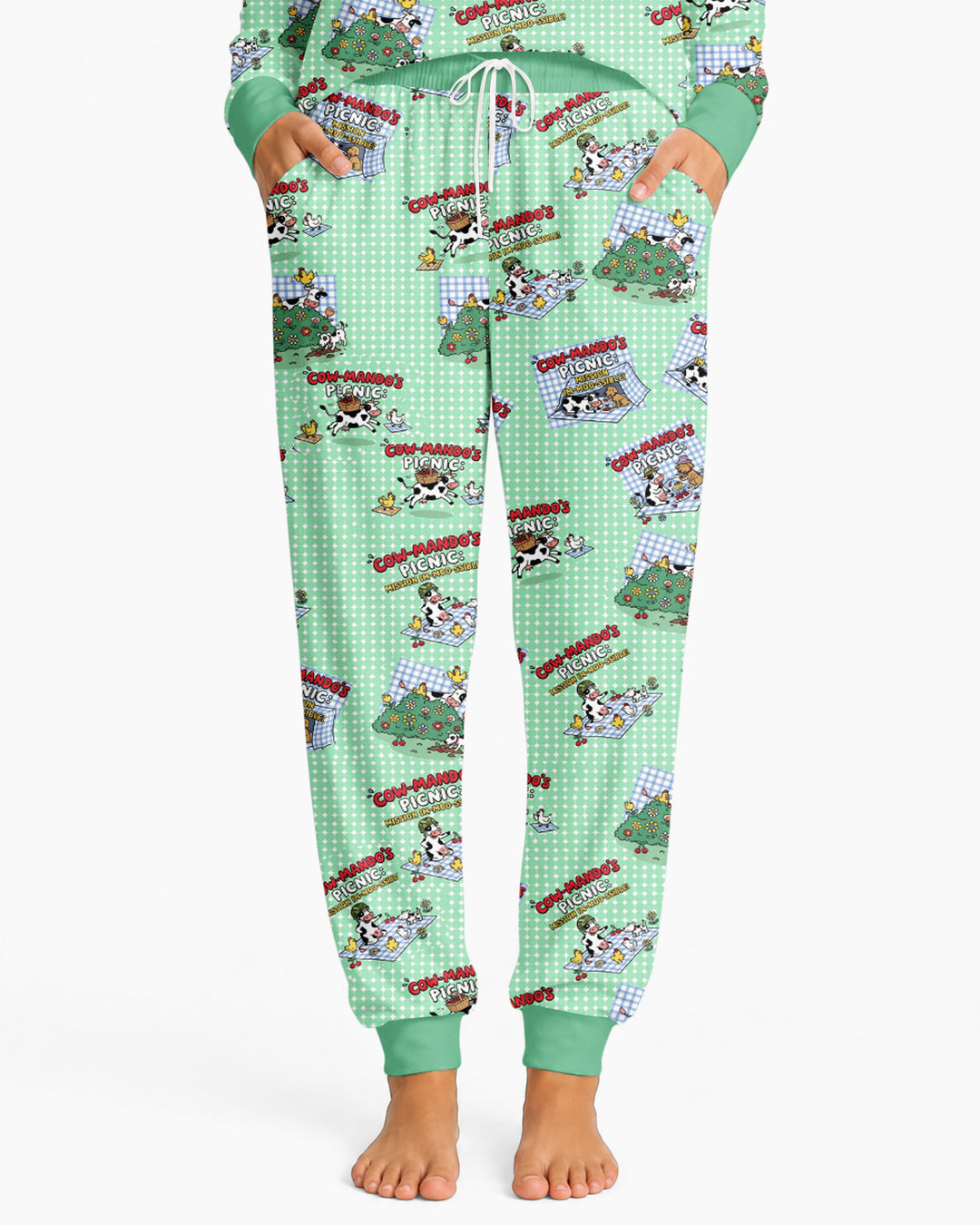 Mission Im-moo-sible Bamboo Women Pajama Set