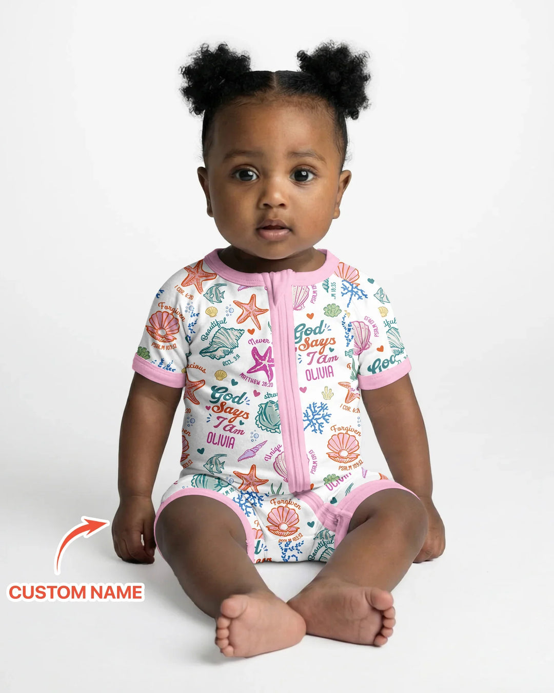 Coastal God Says I Am Custom Name Bamboo Shorty Zippy