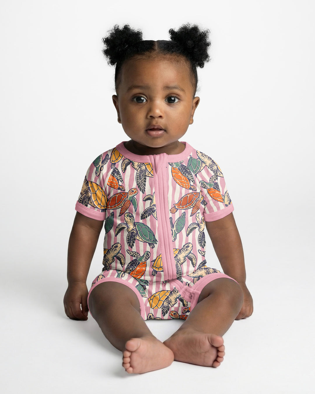 Turtle Bay Family Matching Bamboo Shorty Zippy