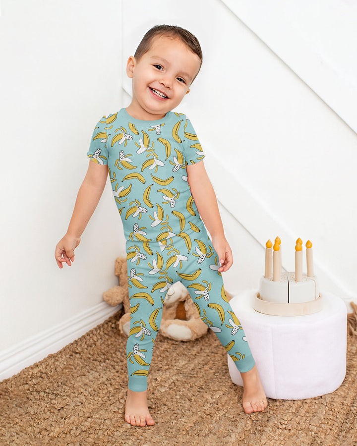 Bananas Bamboo Two Piece Short Sleeve Pyjamas Set