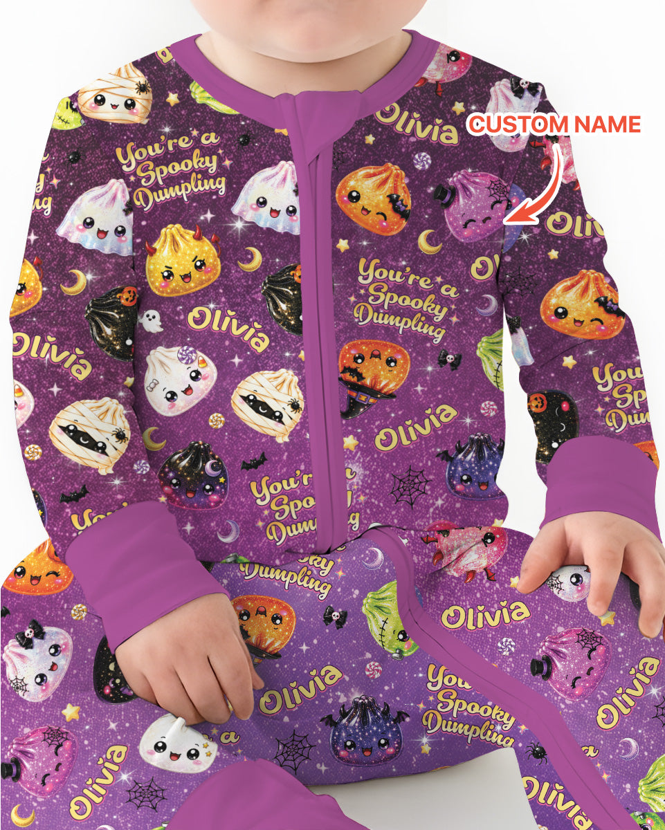 Custom Name You're A Spooky Dumpling Bamboo Convertible Zippy
