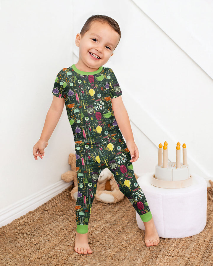 Mad Science Bamboo Two Piece Short Sleeve Pajama Set